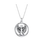 Inspired Moments&trade; Sterling Silver Angel Watch Over Me Pendant Necklace