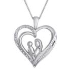 1/10 Ct. T.w. Diamond Mom Heart Pendant Necklace