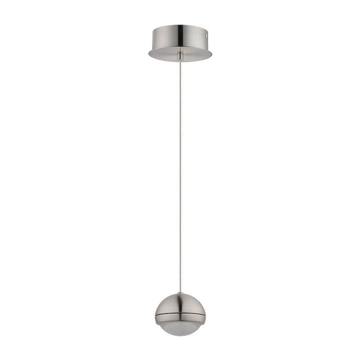 Eglo Lombes Led 5 Inch Matte Nickel Mini Pendant Ceiling Light