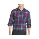Izod Long-sleeve Flannel Button-front Sport Shirt