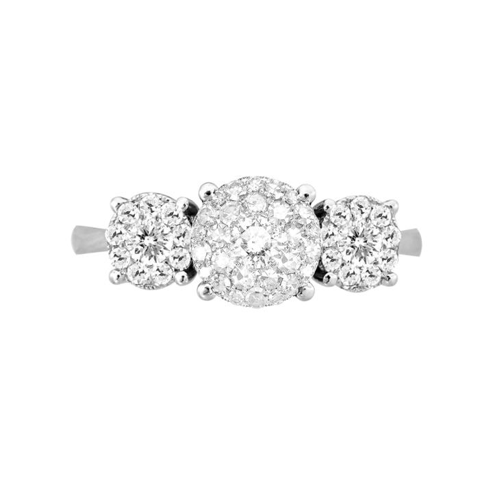 Limited Quantities! Womens 1/2 Ct. T.w. Round White Diamond 14k Gold Engagement Ring