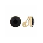 Monet Jewelry Black And Goldtone Stud Clip Earring