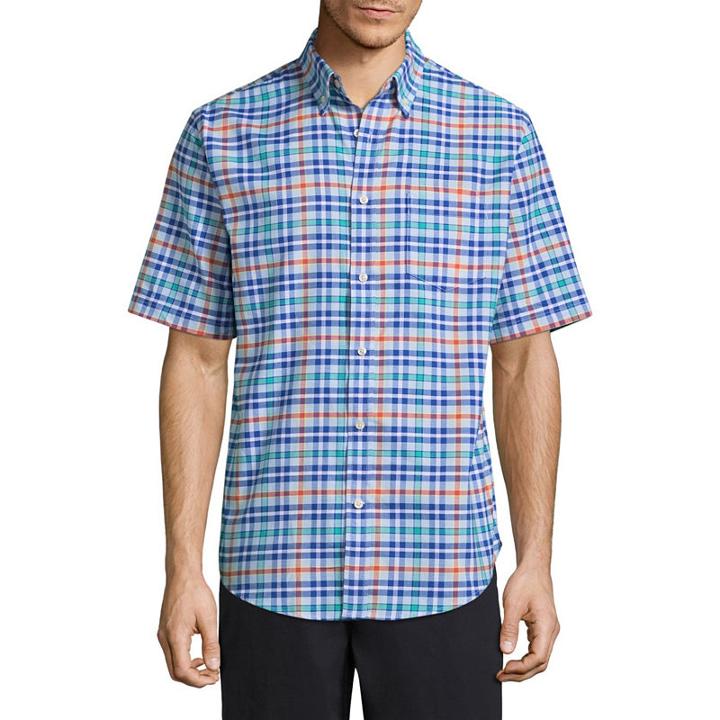 Sjb Ss Slim Stretch Ez Care Oxford Shirt