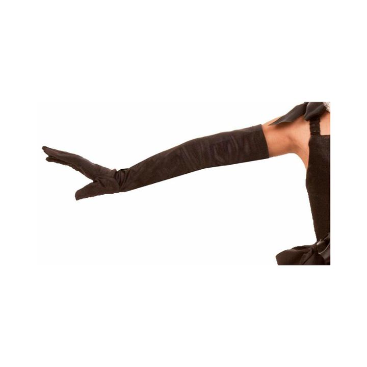 Long Black Elbow Gloves Child