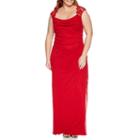 Scarlett Sleeveless Lace Evening Gown-plus