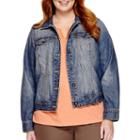 St. John's Bay Long-sleeve Denim Jacket - Plus