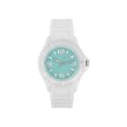Womens Accutime White/teal Strap Watch