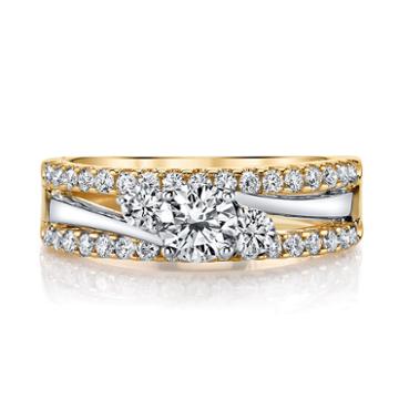 Sirena Womens 1 Ct. T.w. Genuine Diamond White Engagement Ring