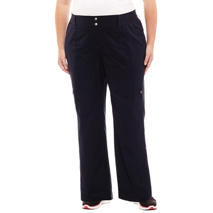 St. John's Bay Active Woven Workout Pants - Plus (30 Uncuffed)