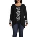 Unity World Wear Skull Pullover Sweater - Plus