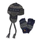 Muk Luks 2-pc. Fair Isle Trapper Hat And Flip Gloves Set