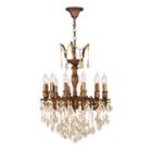 Versailles Collection 12 Light French Gold Finishand Crystal Chandelier