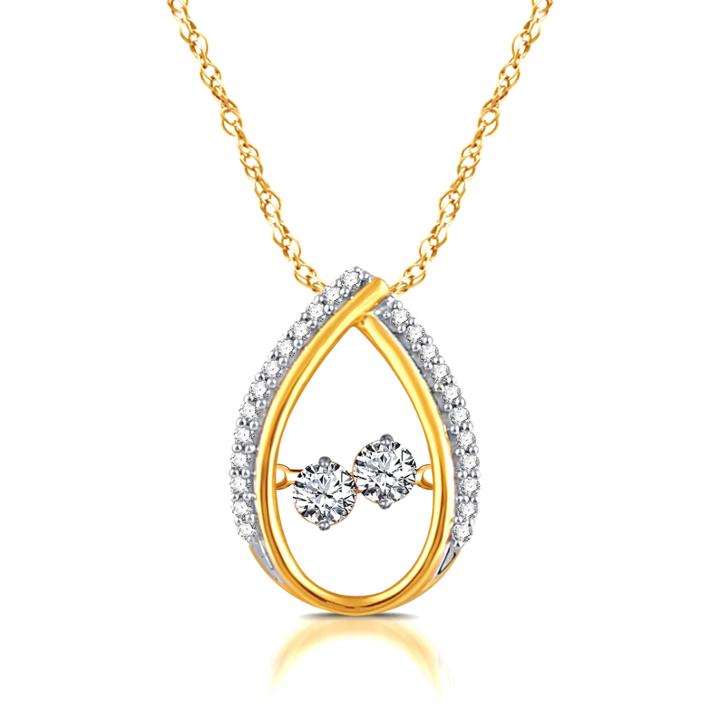 1/3 Ct. T.w. White Diamond Round 10k Gold Pendant