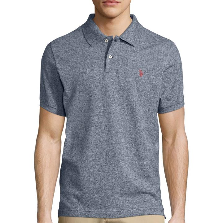 U.s. Polo Assn. Short-sleeve Heather Pique Polo