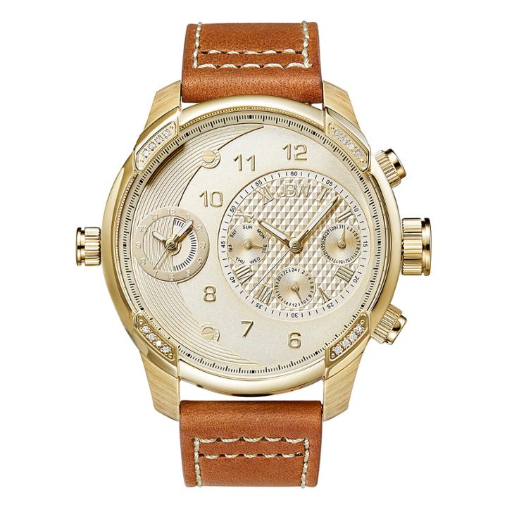 Jbw G3 1/2 Ct. T.w. Diamond Accent Mens Brown 2-pc. Watch Boxed Set-j6325b-set