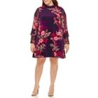 R & K Originals Long Sleeve Floral Sheath Dress - Plus