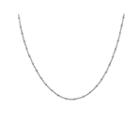 Silver Reflections&trade; Oval Spacer Bead 24 Inch Chain Necklace
