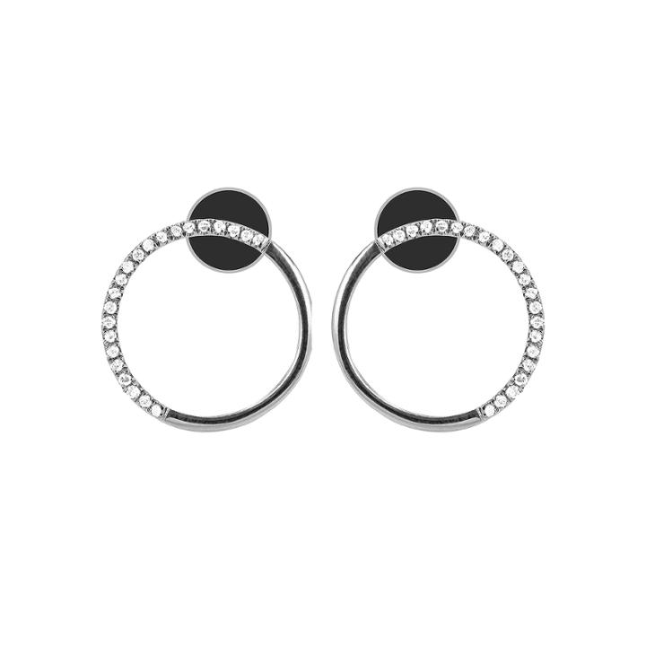 1/10 Diamond 14k White Gold Earring