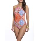 Sun And Sea Folksinger Cut Out One Piece Swimsuit
