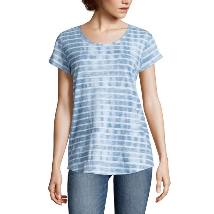 A.n.a Short Sleeve Scoop Neck T-shirt-womens