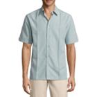 Havanera Short Sleeve Ombre Button-front Shirt