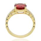 Womens 1/4 Ct. T.w. Genuine Orange 14k Gold Cocktail Ring
