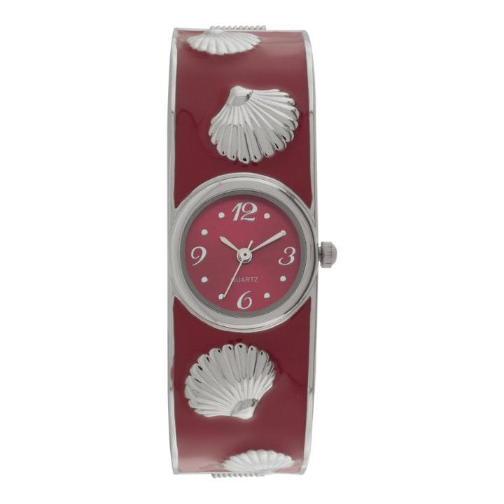 Womens Nautical Shell Bangle Watch
