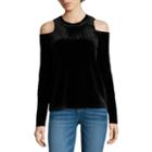 I Jeans By Buffalo Long Sleeve Cold Shoulder Top