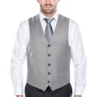 Verno Men's Grey 100 Wool Slim-fit Single Breast 3-piece Suit