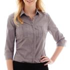 Worthington 3/4-sleeve Button-down Shirt
