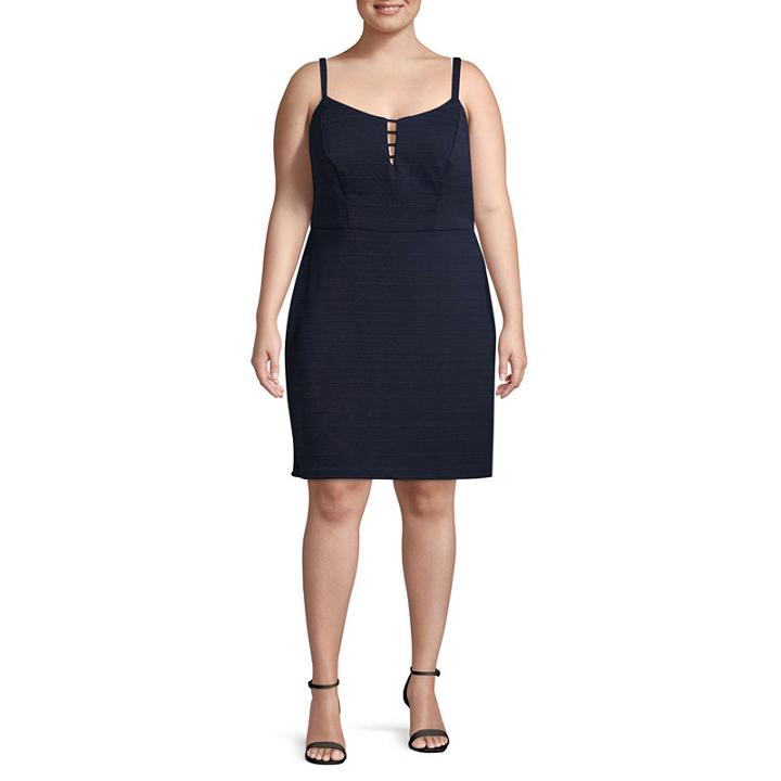 Social Code Sleeveless Bodycon Dress-juniors