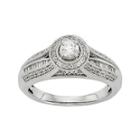 1/2 Ct. T.w. Diamond 10k White Gold Bridal Ring