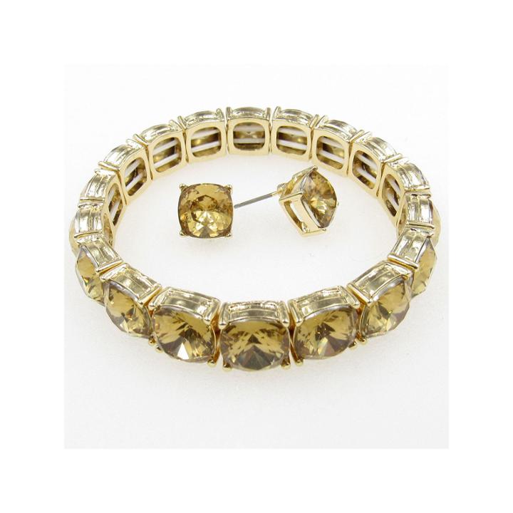 Vieste Rosa Womens 2-pc. Yellow Brass Jewelry Set