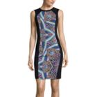 Nicole By Nicole Miller Printed Center-panel Dress