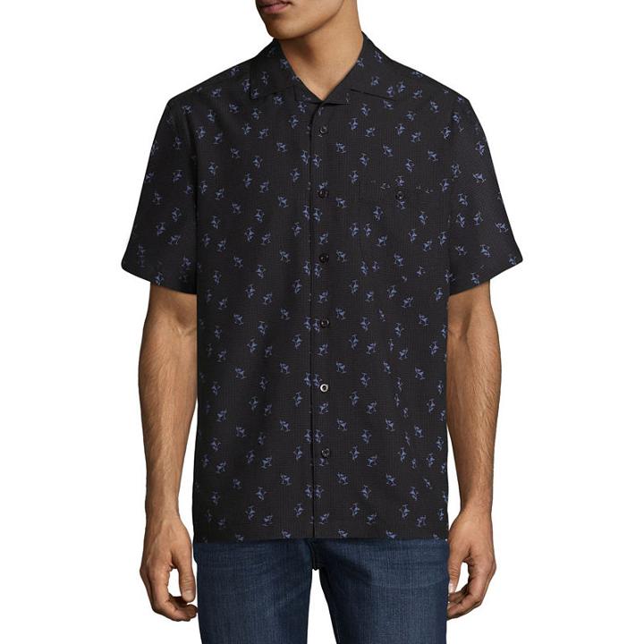 Haggar Short Sleeve Button-front Shirt