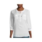 Stylus&trade; 3/4-sleeve Popover Blouse - Tall