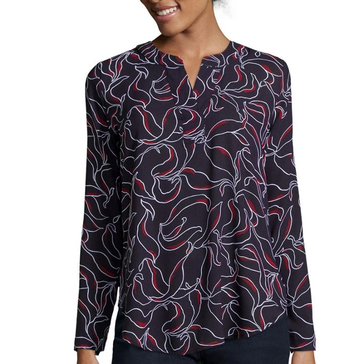 Liz Claiborne Long-sleeve V-neck Tunic