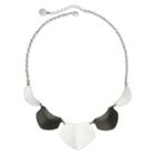 Liz Claiborne Silver-tone & Hematite Collar Necklace