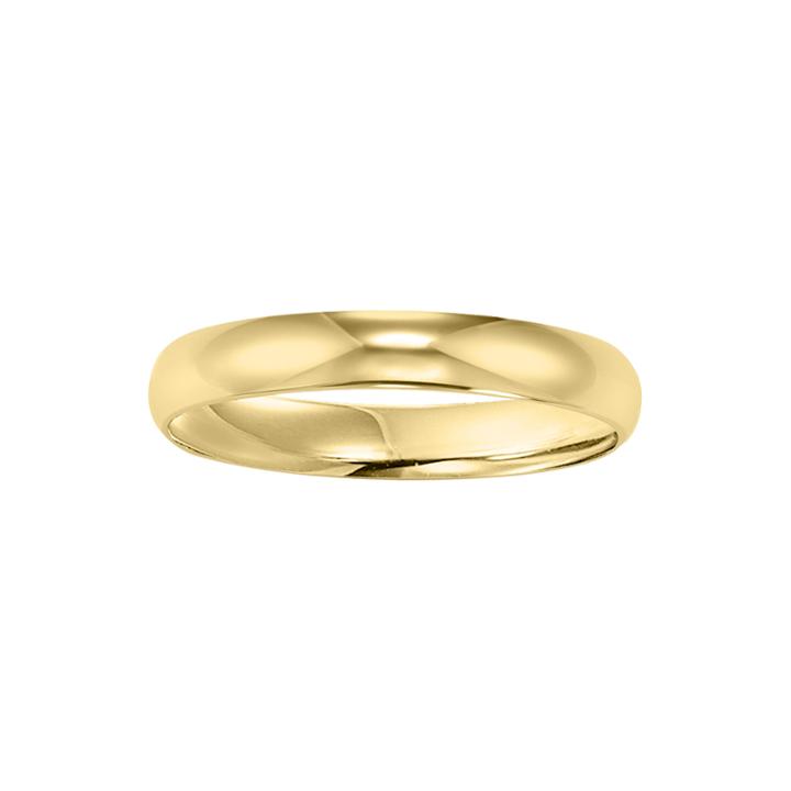 Womens 4mm 10k Gold Wedding Band