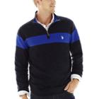 U.s. Polo Assn. Striped Quarter-zip Sweater
