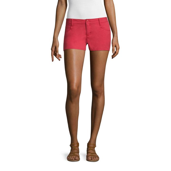 City Streets Poplin Chino Shorts-juniors