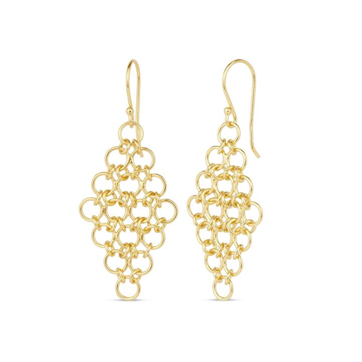 18k Gold Over Silver Drop Earrings