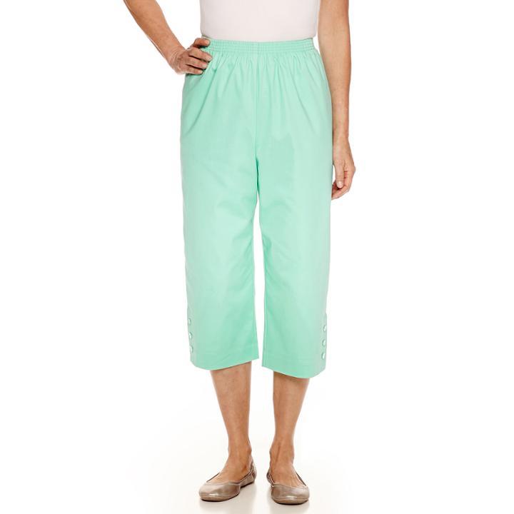 Alfred Dunner Mint To Be Capris