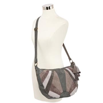 T-shirt & Jeans Patchwork Hobo Bag