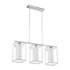 Eglo Loncino I 3-light 6 Inch Chrome Multi Light Pendant Ceiling Light