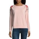 A.n.a Embroidered Shoulder Sweatshirt
