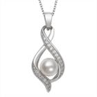 Womens White Cultured Freshwater Pearls Pendant Necklace