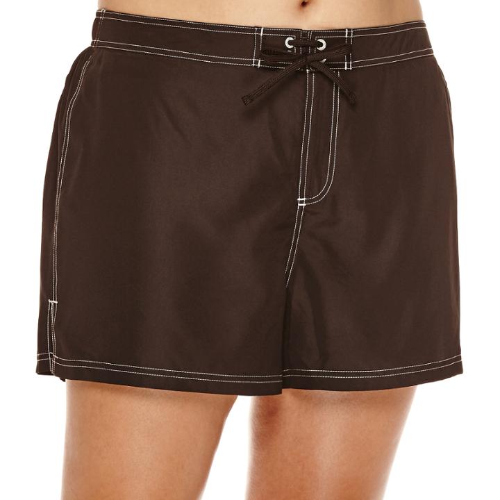 Zeroxposur Woven Swim-bottom Board Shorts - Plus