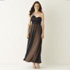 My Michelle One-shoulder Pearl-embellished Long Slim Dress- Juniors