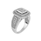 Womens 2 Ct. T.w. Genuine Round White Diamond 10k Gold Engagement Ring